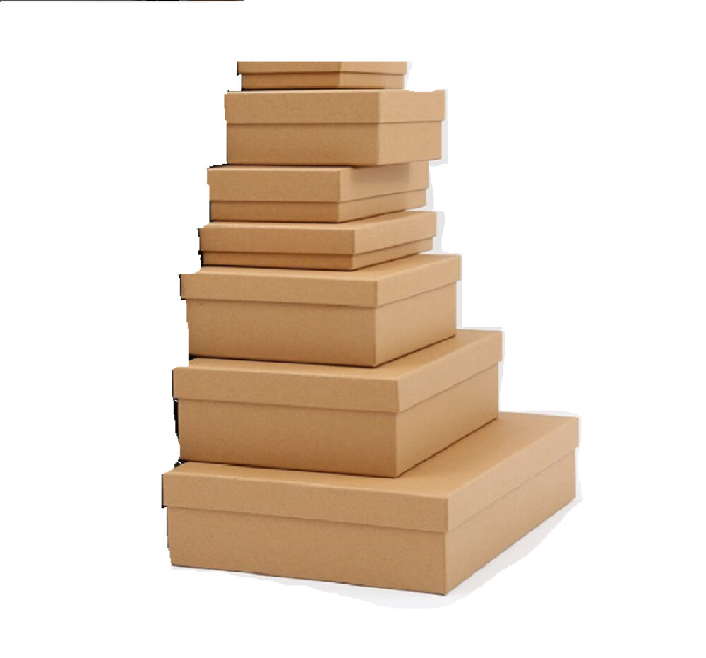 kraft Color Cardboard Boxes Using For Gifts Packaging Red Dot Gift