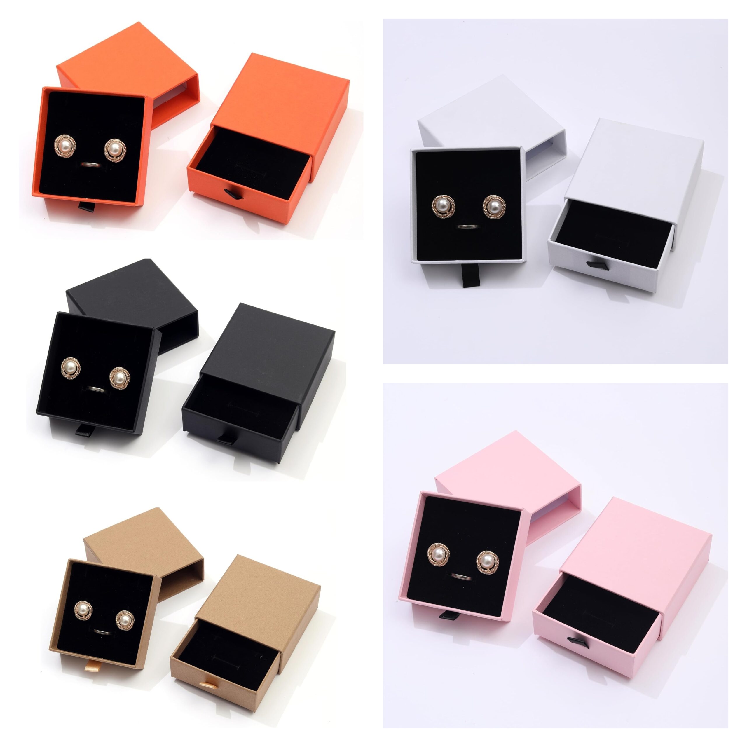 Red Dot Gift® Jewelry Drawer Gift Boxes, Cardboard Jewelry Boxes, Small Gift Boxes, Drawer Type Jewelry Organizer Boxes, Jewelry Boxes for Bracelets Earrings Necklaces Earrings.