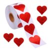 1 Roll Heart Stickers  using For Valentine's Love Decorative Stickers Valentine's Day Decorations Accessorie.(2 Size Available)