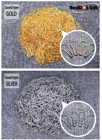 1000PCS Small Safety Pins With Design for Clothes with Storage Box Durable & Rust Resistant for Sewing, Quilting, Dress Making, Arts & Crafts.(2 Color availble)