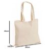 Canvas Tote Bags with Long Handle Reusable Shopping Bag Eco-Friendly