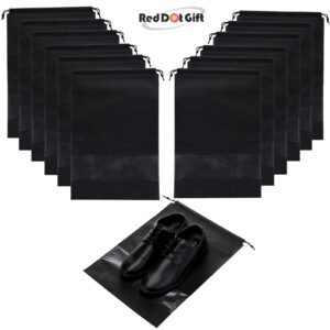 Pack of 20 Black with Window Design,Non-Woven Storage Bags , Shoe Bags ,Shoe Organizer