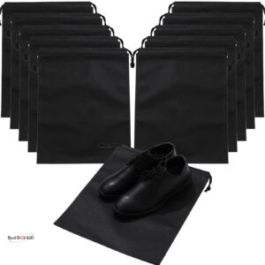 Pack of 20 Black ( without window ) Non-Woven Storage Bags , Shoe Bags ,Shoe Organizer